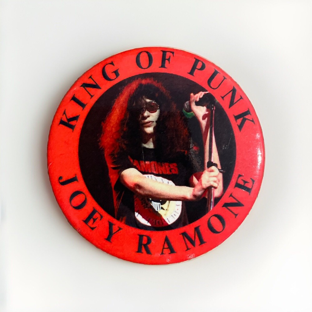 Vtg Ramones Pinback Button Joey Ramone 2001 Birthday Bash Attendee Exclusive